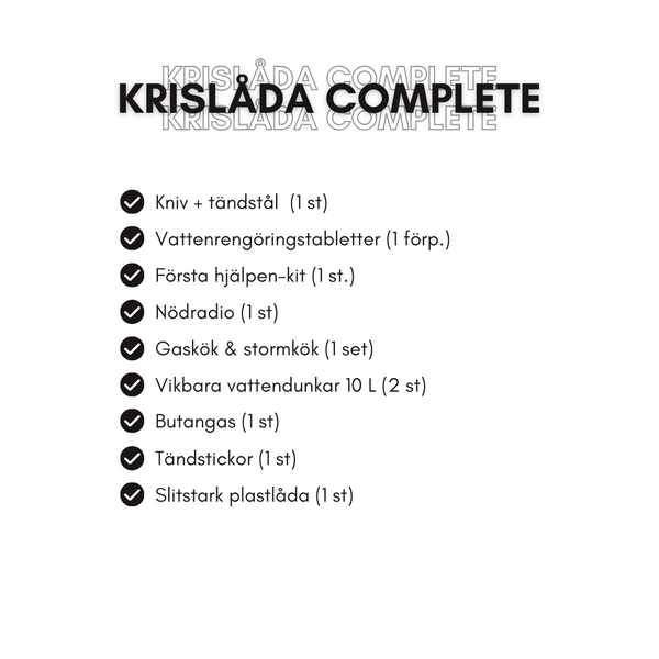 Krislåda Complete